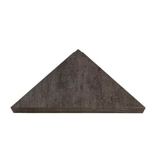 Palisade Vinyl Corner Shower Shelf, 14.56" X 7.12", Ashen Slate