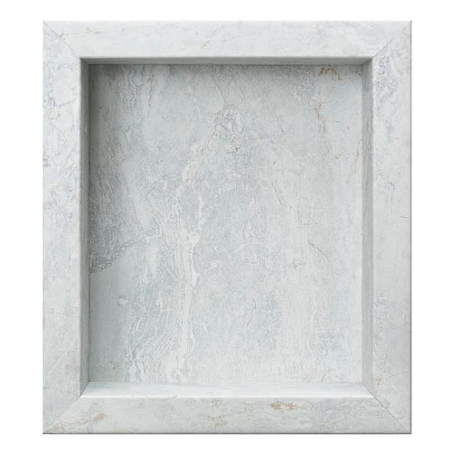 Palisade Shower Niche Insert, 15.5" X 17.5" X 3.75", Polar Frost