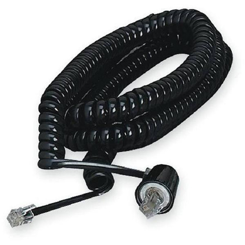 Softalk 25 Ft. Twisstop Detangler W/ Coiled Phone Cord (Black)