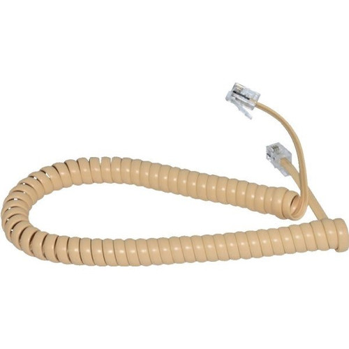 Adamax 7 Ft. Telephone Handset Cord, Ivory, Package Of 5