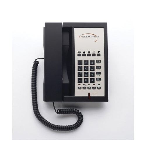 Telematrix 3302mwd5 Black 2-Line Speakerphone With 5-Guest Service Key