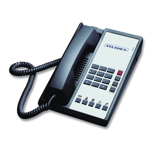 Teledex Black 1-Line Diamond +5 Telephone