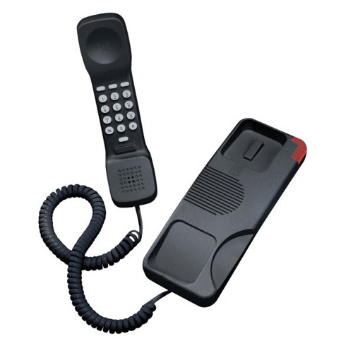 Teledex Black Opal Series 1-Line Analog Corded Trimline Phone