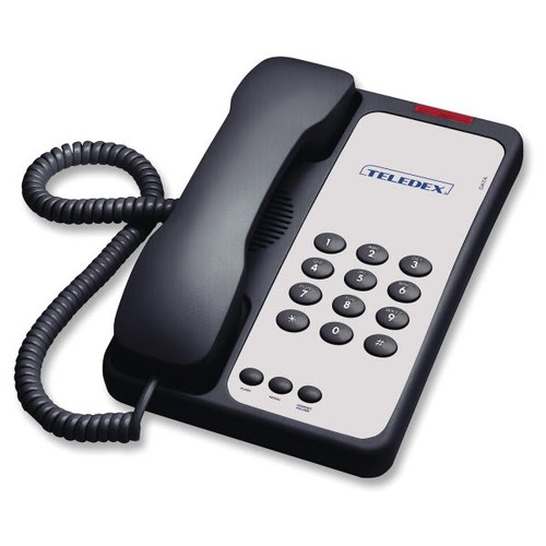 Teledex Opal 1002 9 In. 1-Line Corded Telephone (Black)