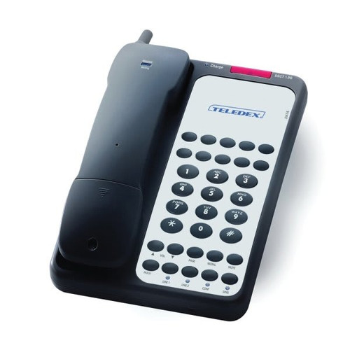 Teledex Opal Dct2910 1.9ghzz Black 2-Line Dect Cordless Hotel Speakerphone