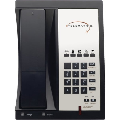 Telematrix  Single Line Black Telephone