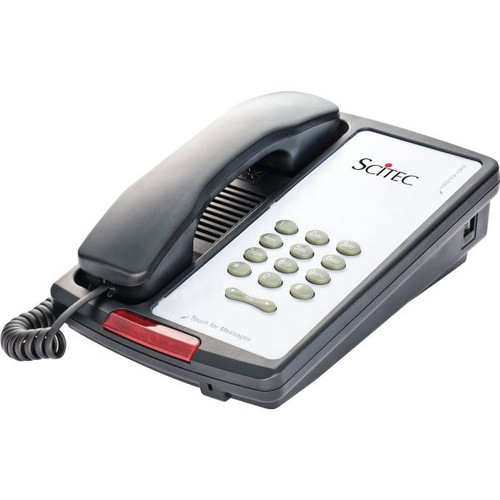 Aegis Scitec Single Line Black Telephone