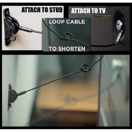 Hangman Products Flat Screen Tv Anti-Tip Kit