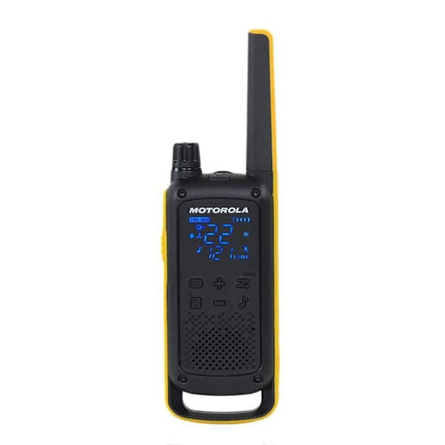 Motorola Solutions T470 Black And Yellow 2-Way Radio With Belt Clip Package Of 2