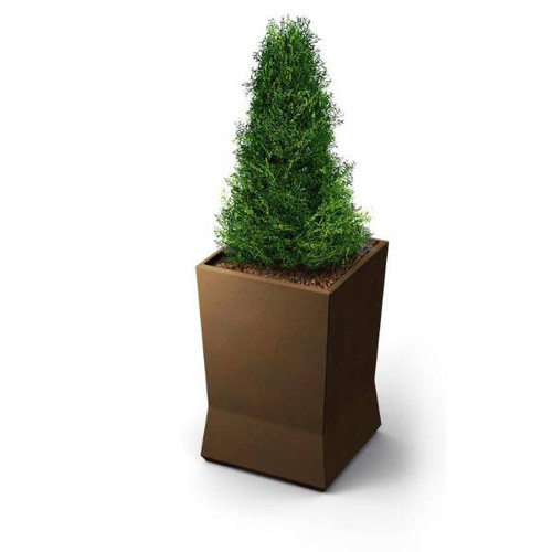 Commercial Zone Products Modtec Series Medium Planter, 18 X 18 X 28, Old Bronze