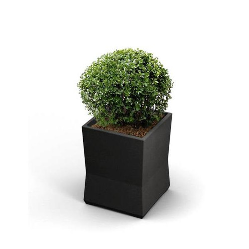 Commercial Zone Products Modtec Series Small Planter, 15 X 15 X 20, Satin Gunmetal