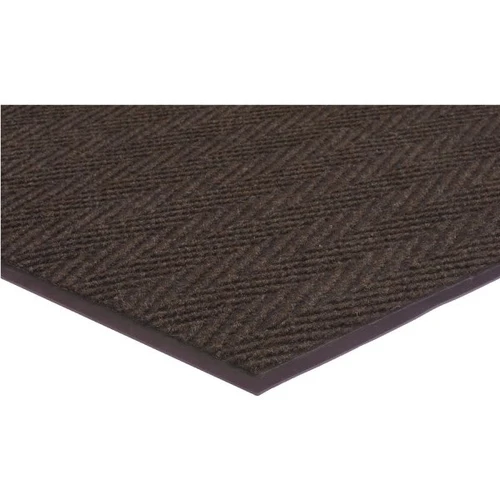 Apache Mills 4 X 6' Indoor Floor Mat Dark Brown Apache Chevron Ribbed