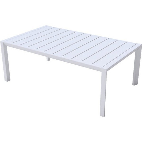Grosfillex Sunset Cocktail Table, 24 X 40", Glacier White
