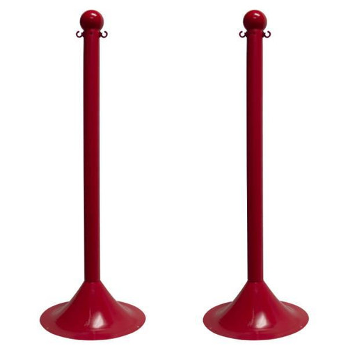 Mr. Chain Red Light Duty Stanchion Package Of 2