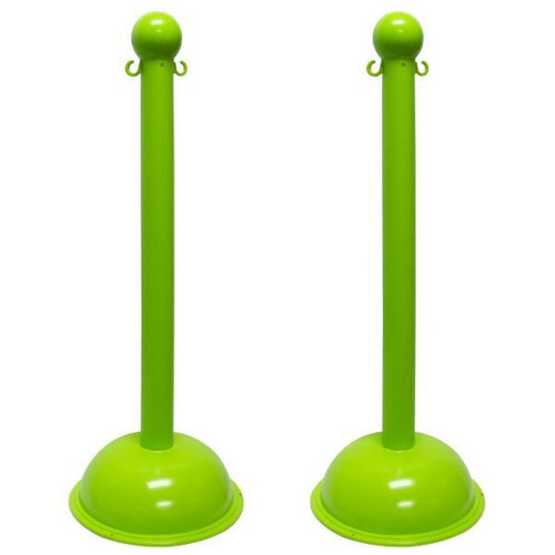 Mr. Chain Safety Green Heavy Duty Stanchion Package Of 2