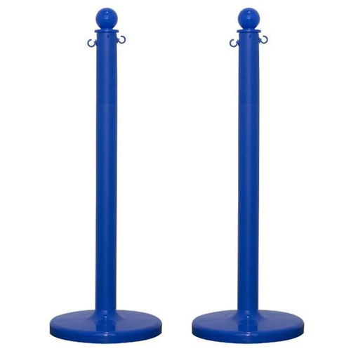 Mr. Chain Blue Medium Duty Stanchion Package Of 2