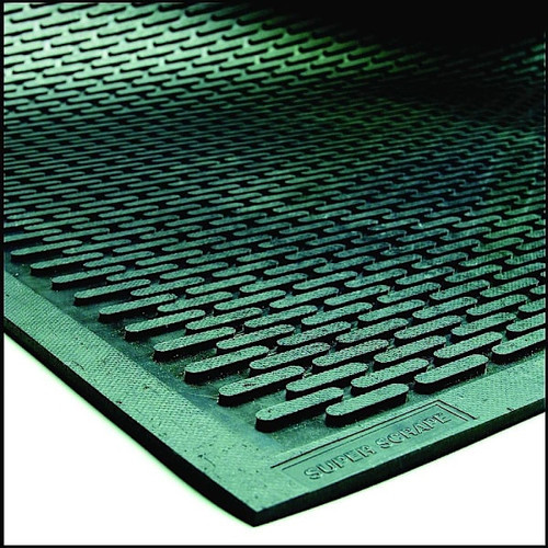 M+a Matting Superscrape 4' X 6' Outdoor Floor Mat, Black
