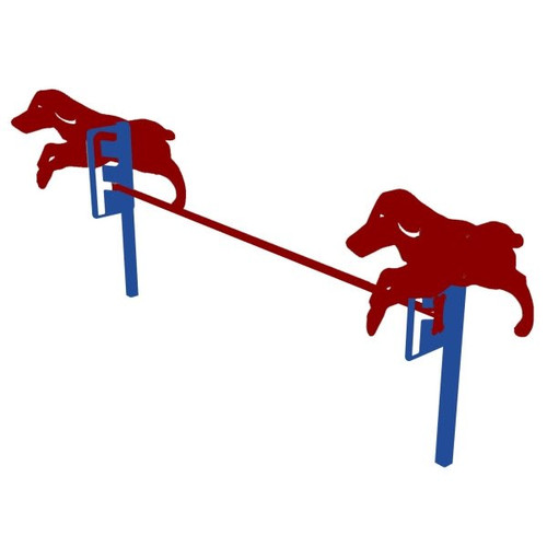 Barkpark Playful Rover Jump Over (Red/Blue)