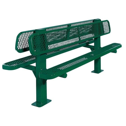 Ultrasite Diamond Green Surface Mount Double Sided Bench 6'
