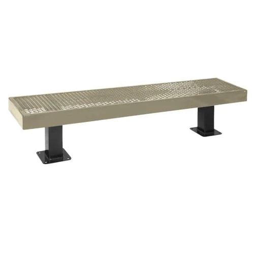 Ultrasite Diamond Beige Surface Mount Mall Bench 6'