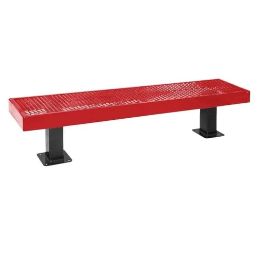 Ultrasite Diamond Red Surface Mount Mall Bench 6'