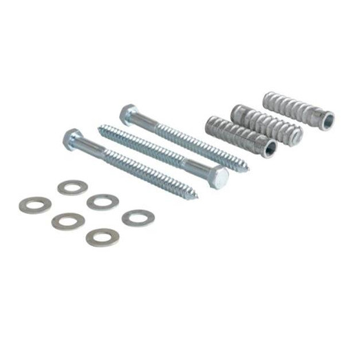 Vestil Car Stop 3 Hole Concrete Hardware Mounting Kit Package Of 2