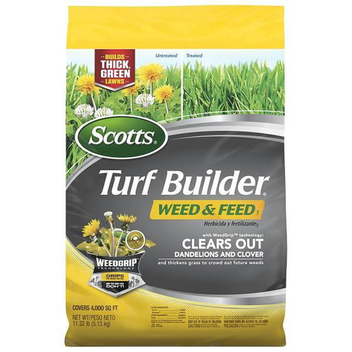 Turf Builder Scotts Weed & Feed Lawn Fertilizer With Plus Weed Control