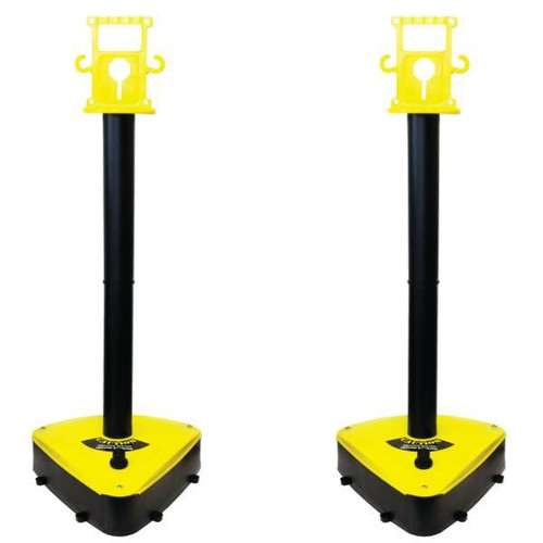 Mr. Chain Black/Yellow X-Treme Duty Stanchion Package Of 2