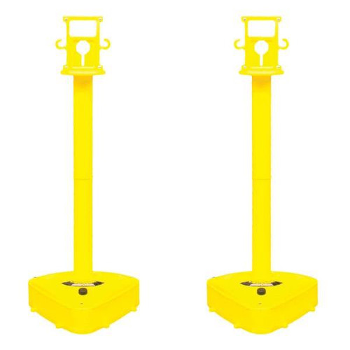 Mr. Chain Yellow X-Treme Duty Stanchion Package Of 2