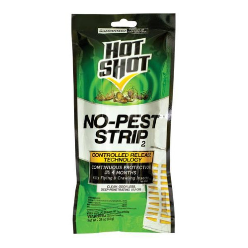 Hot Shot No-Pest Strip, Kills Flying And Crawling Insects, Case Of 12