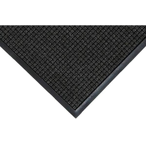 M+a Matting Waterhog Squares Classic Mat, Charcoal 6 Ft. X 8 Ft., Cleated Backing