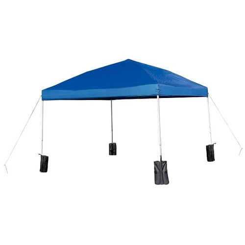 Flash Furniture 10'X10' Blue Pop Up Canopy Tent With Wheeled Case