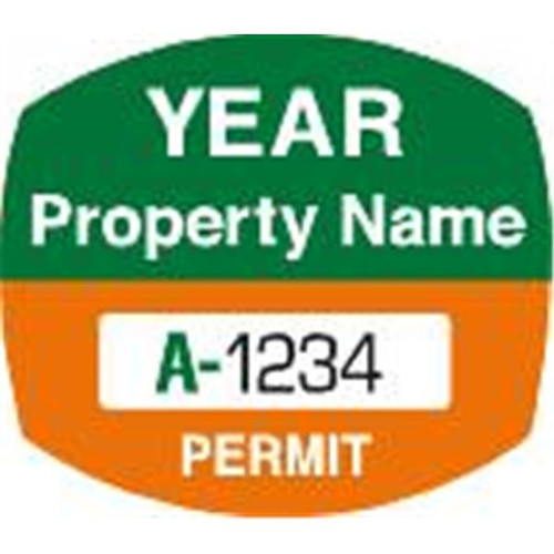 Custom Parking Permit Bumper Stickers, 2 X 1-3/4, Package Of 100
