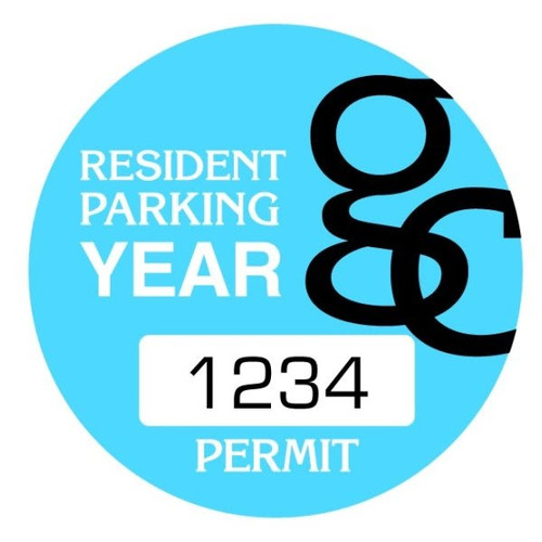 Custom Parking Permit Bumper Stickers, 2 Diameter Circle, Package Of 100