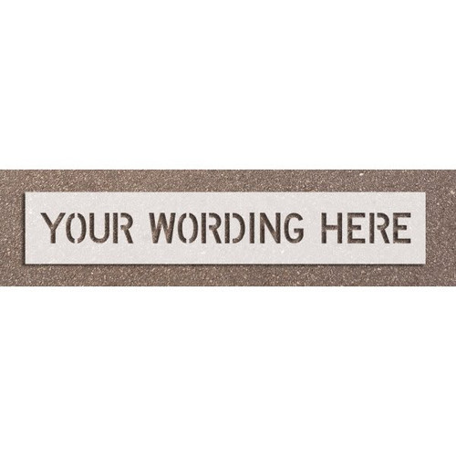Custom Parking Stencil, 10" Letters