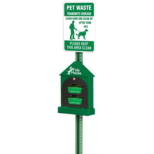 Fido House Companion Kit, Roll Bag Kit With Pet Waste Sign