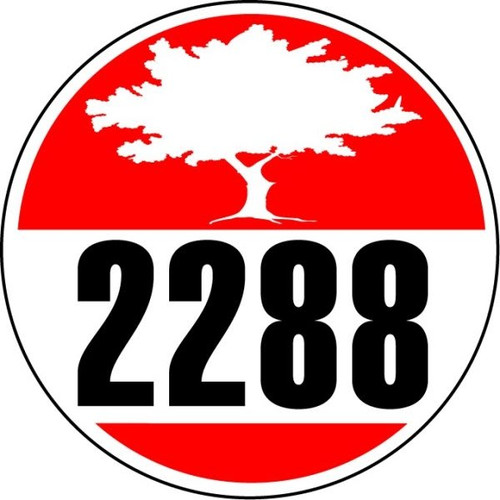 Parking Permit Window Stickers, Red, 2-1/4 Diameter, Package Of 100