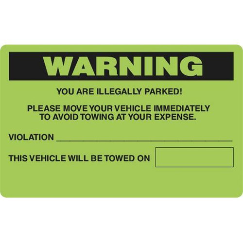 Custom Violation Sticker, 8 X 5, Package Of 500