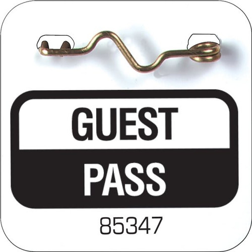 Recreational Guest Pass, White, 1-3/4" X 1-3/4" Package Of 100