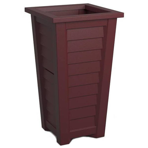 Mayne Lakeland 28" Tall Planter - Cranberry Red