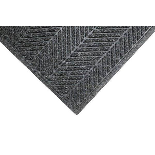 M+a Matting Waterhog Max Herringbone Fashion Grey Ash 6' X 8' Commercial Floor Mat