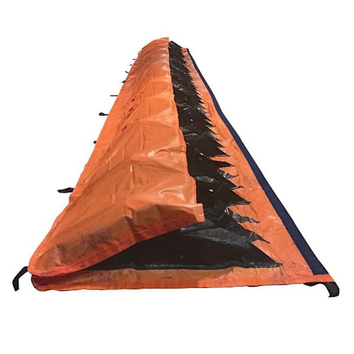 Quick Dam Water Force Flood Barrier, 20"H X 50'L, Water-Activated, Portable Self-Rising Flood Protection