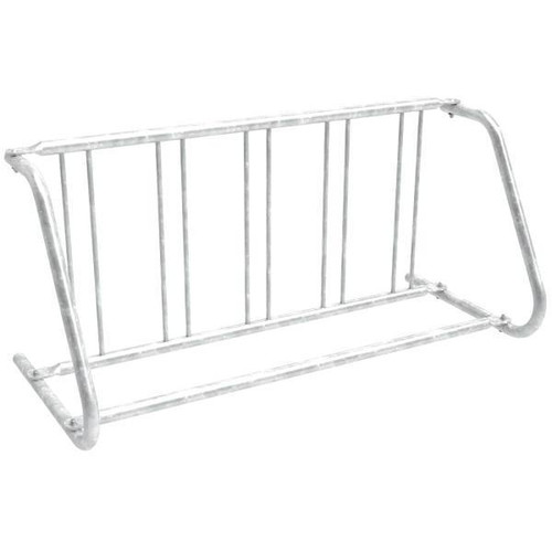 5-Bike Galavanized Single-Sided Grid Rack