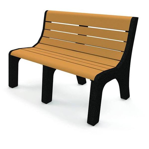 Newport 4 Ft. Recycled Plastic Bench (Cedar)