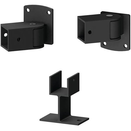 Peak Aquatine Aluminum Pool Fence Bracket Kit, 2 " X 2.5 " X 4 ", Black