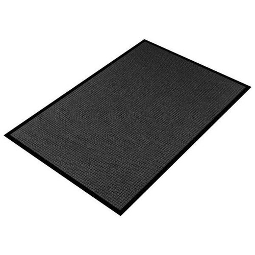 Mat, Inc. Aqua Block, Tsn, 3 Ft X 5 Ft, Charcoal Rubber Border