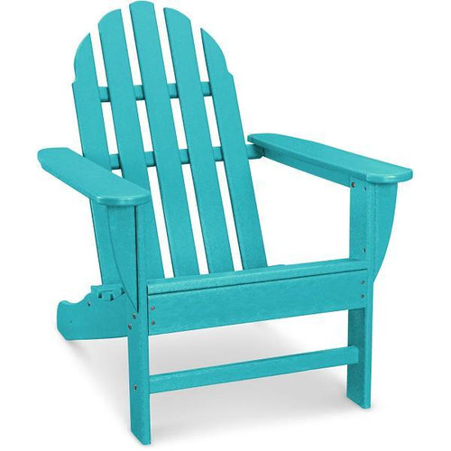 Cape Soleil Verde Modern Adirondack Chair In Aruba Blue