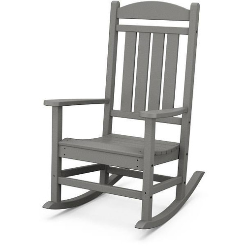 Cape Soleil Verde Porch Rocker In Slate Gray
