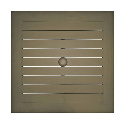 Grosfillex 34" Sigma Table, 100% Aluminum, Fusion Bronze