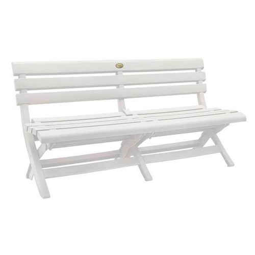 Grosfillex Westport Folding Bench White